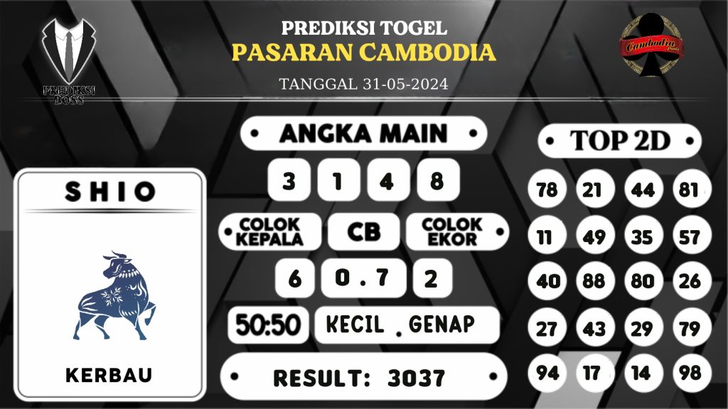https://prediksibossquarto.com/prediksi-boss-togel-cambodia-jumat-31-mei-2024/