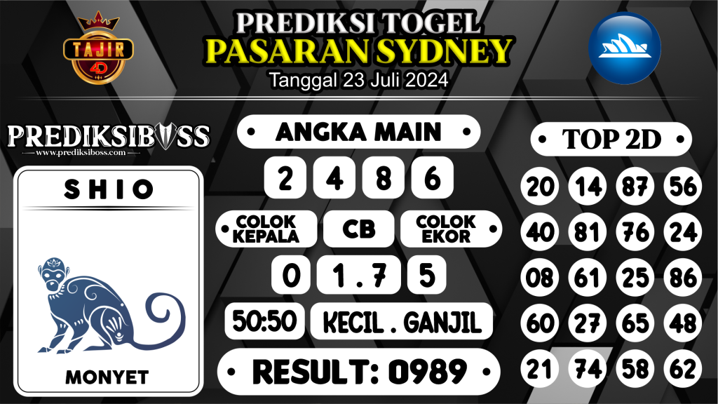 https://prediksibossquarto.com/prediksi-boss-togel-sidney-selasa-23-juli-2024/