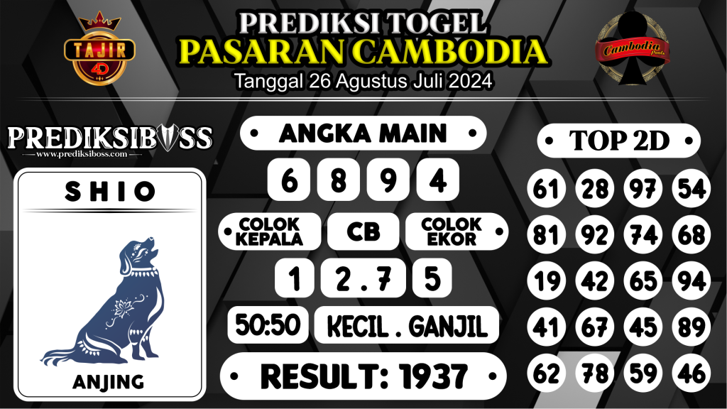 https://prediksibossquarto.com/prediksi-boss-togel-cambodia-senin-26-agustus-2024/