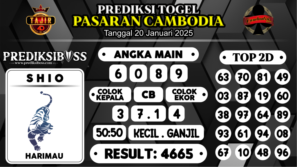 https://prediksibossquarto.com/prediksi-boss-togel-cambodia-senin-20-januari-2025/