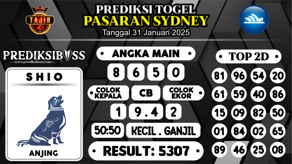 https://prediksibossquarto.com/prediksi-boss-togel-sidney-jumat-31-januari-2025/