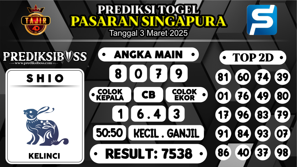 https://prediksibossquarto.com/prediksi-boss-togel-sgp-senin-3-maret-2025/