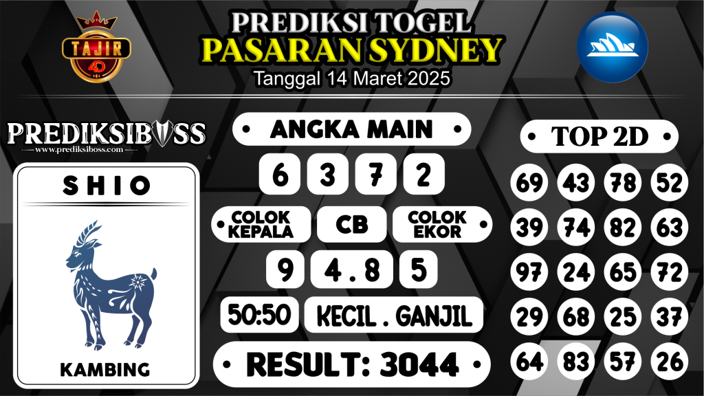 https://prediksibossquarto.com/prediksi-boss-togel-sidney-jumat-14-maret-2025/