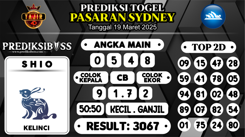 https://prediksibossquarto.com/prediksi-boss-togel-sidney-rabu-19-maret-2025/