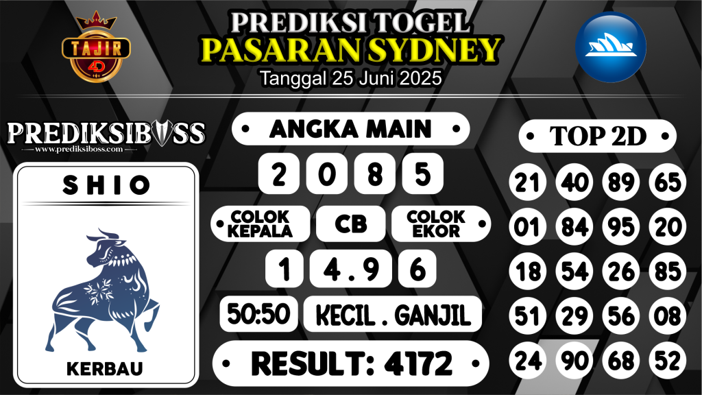 https://prediksibossquarto.com/prediksi-boss-togel-sidney-rabu-25-juni-2025/